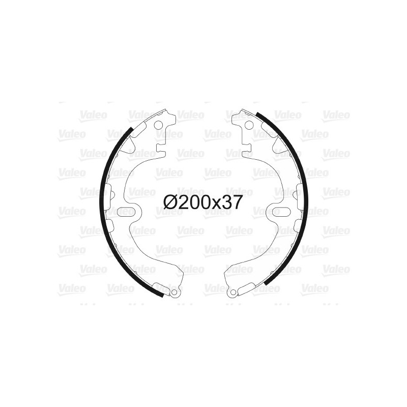 Jeu de mâchoires de frein VALEO