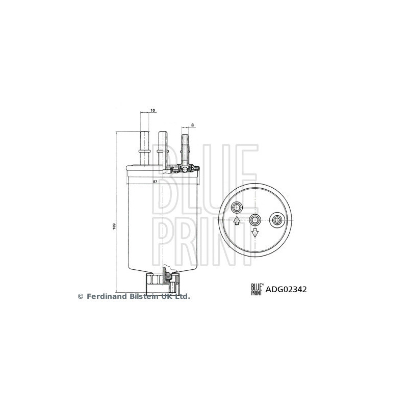 Filtre à carburant BLUE PRINT