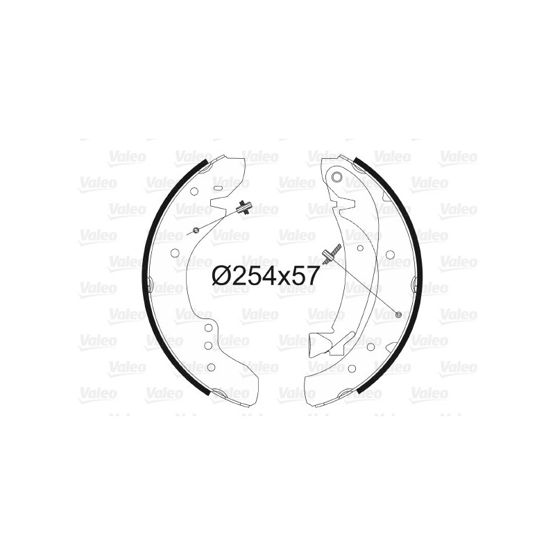 Jeu de mâchoires de frein VALEO