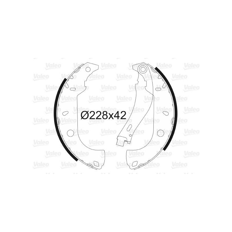 Jeu de mâchoires de frein VALEO