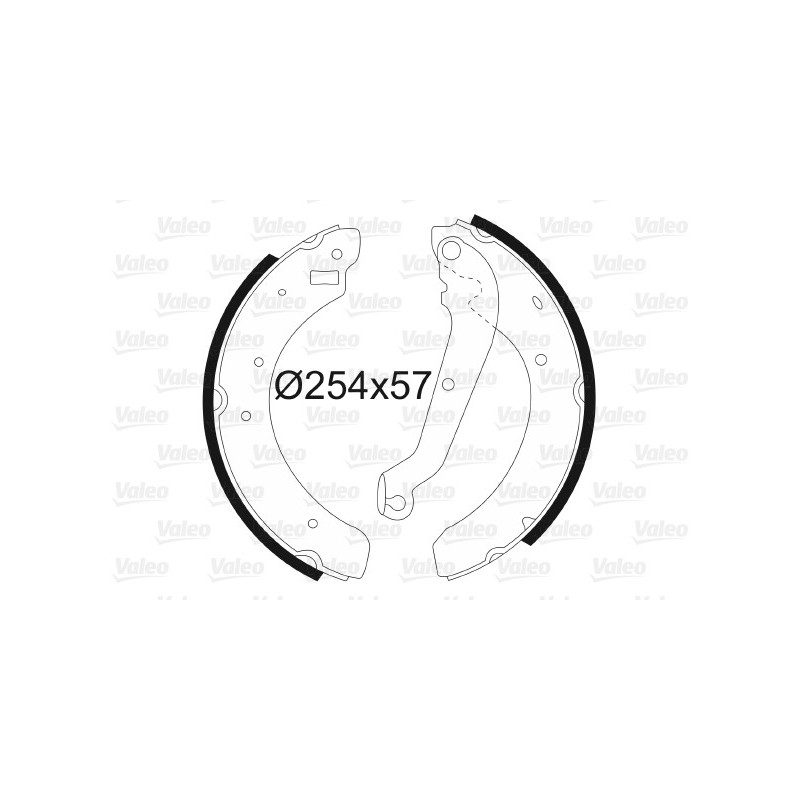 Jeu de mâchoires de frein VALEO