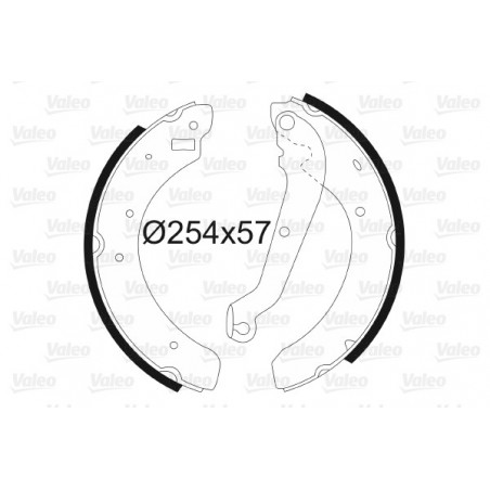 Jeu de mâchoires de frein...