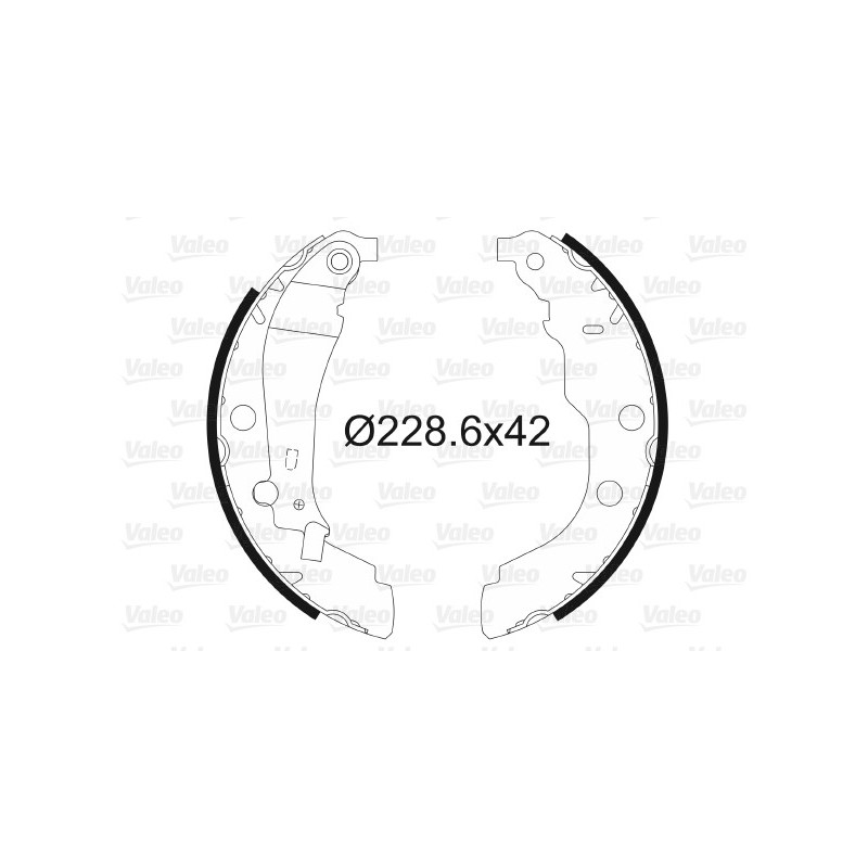 Jeu de mâchoires de frein VALEO
