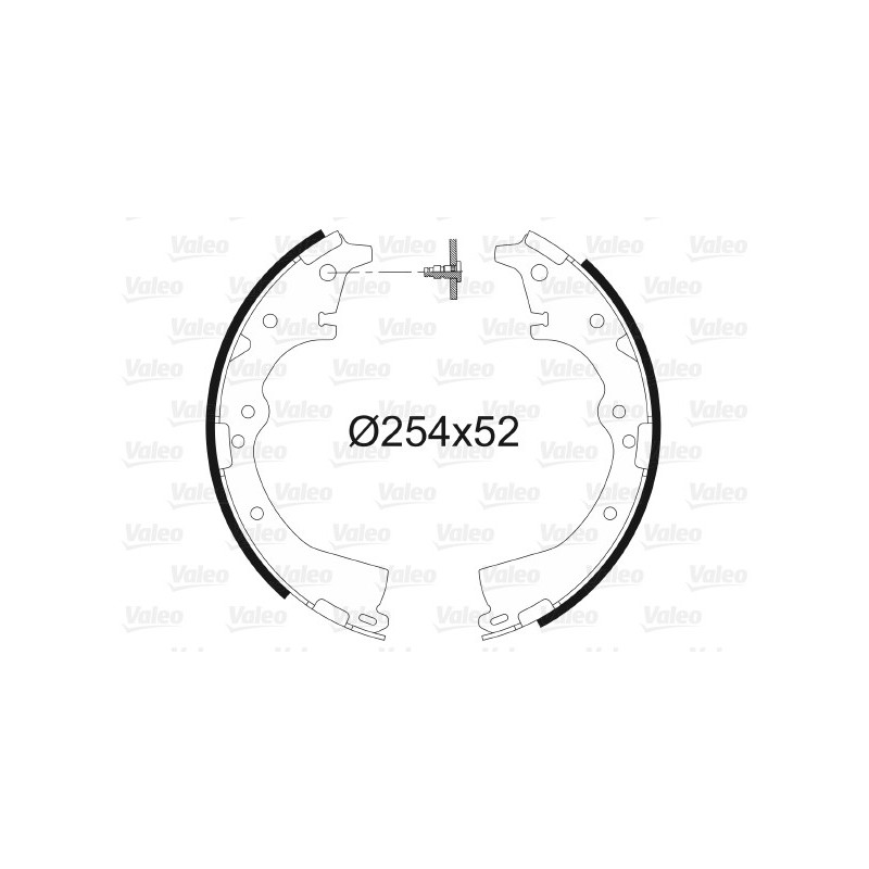 Jeu de mâchoires de frein VALEO