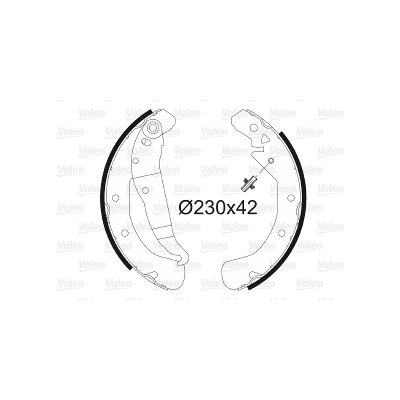 Jeu de mâchoires de frein VALEO
