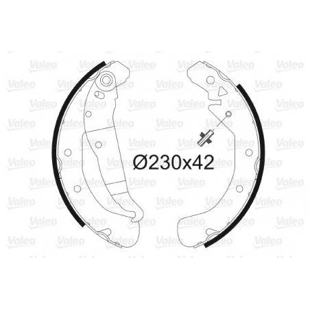 Jeu de mâchoires de frein...