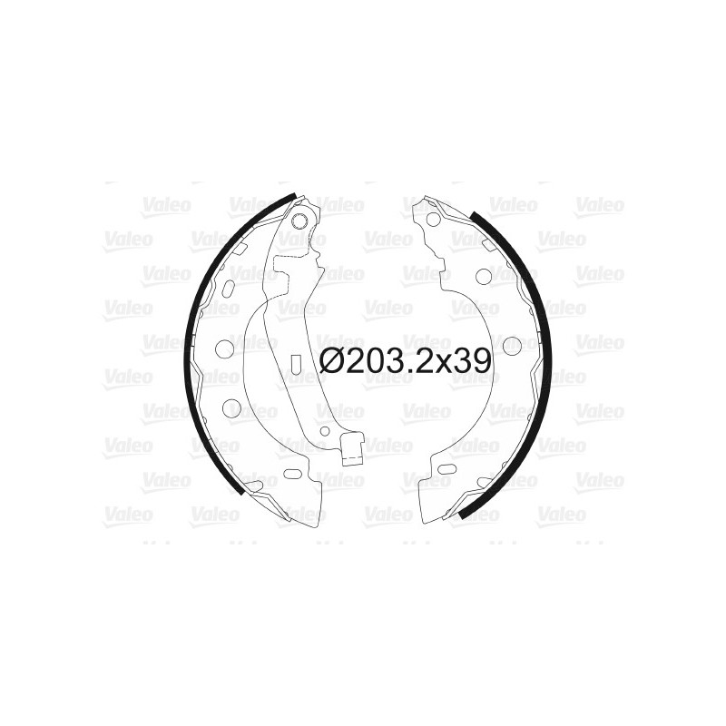 Jeu de mâchoires de frein VALEO