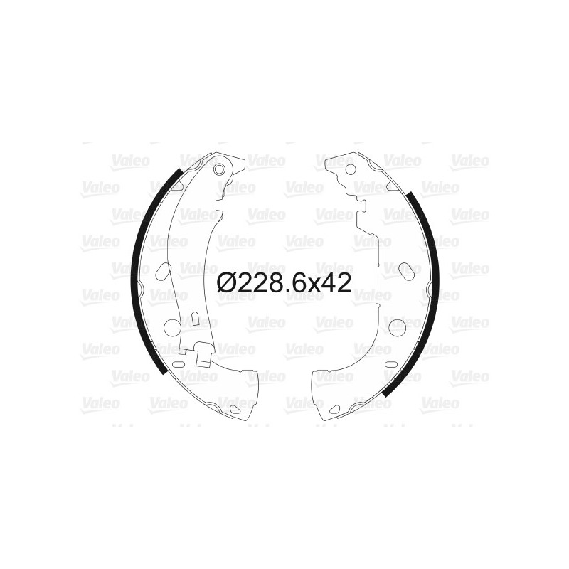Jeu de mâchoires de frein VALEO