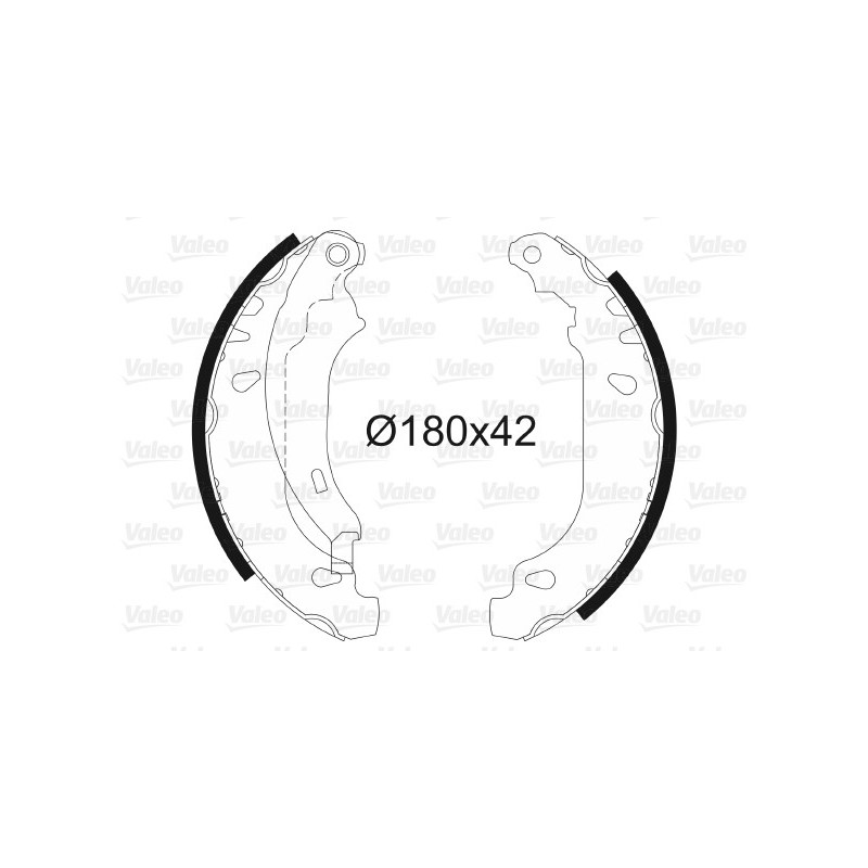 Jeu de mâchoires de frein VALEO