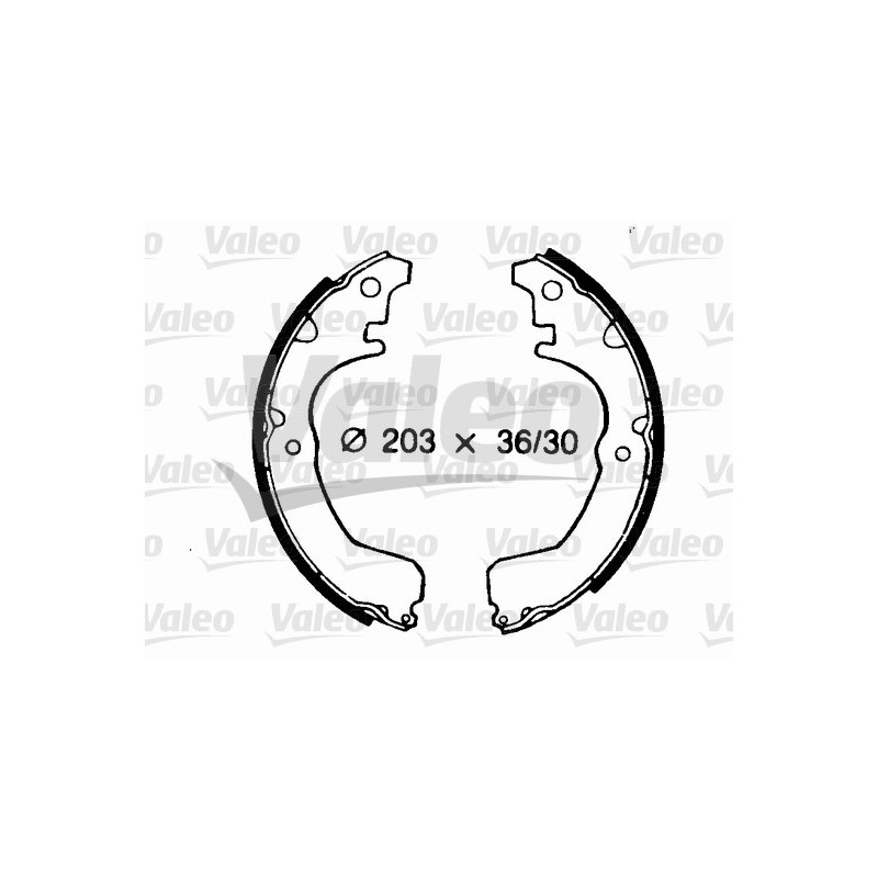 Jeu de mâchoires de frein VALEO
