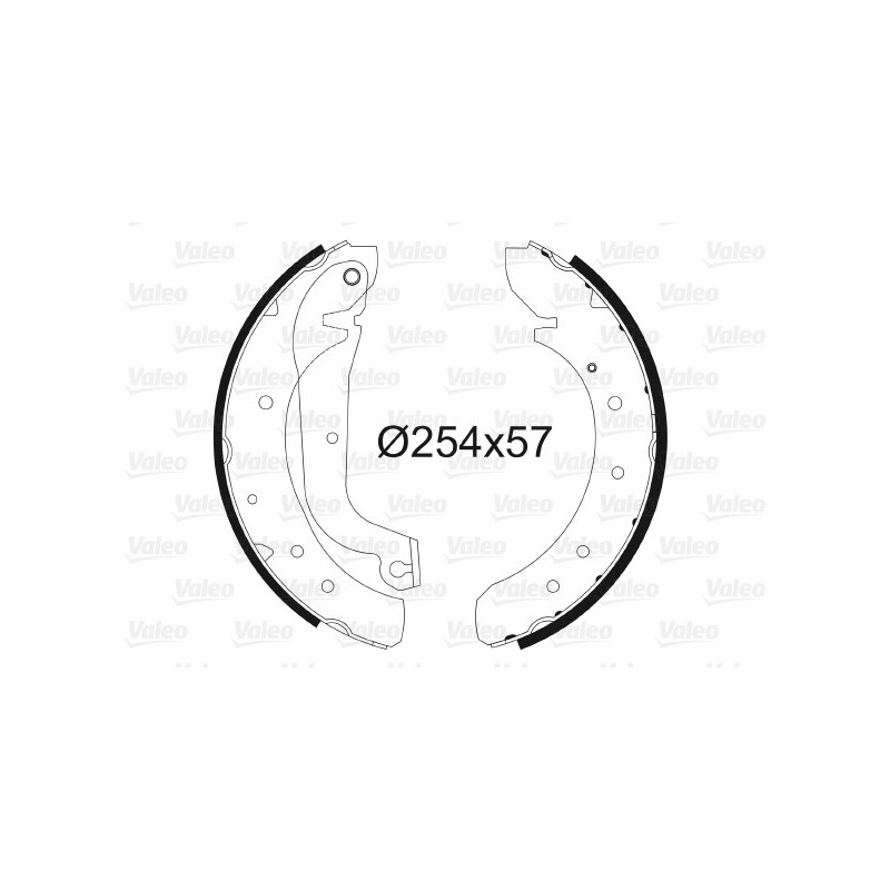 Jeu de mâchoires de frein VALEO