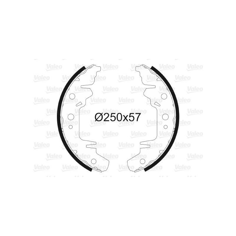 Jeu de mâchoires de frein VALEO