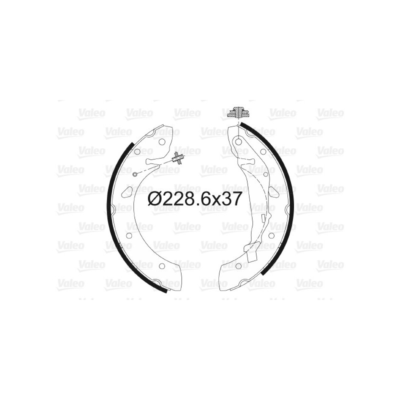 Jeu de mâchoires de frein VALEO