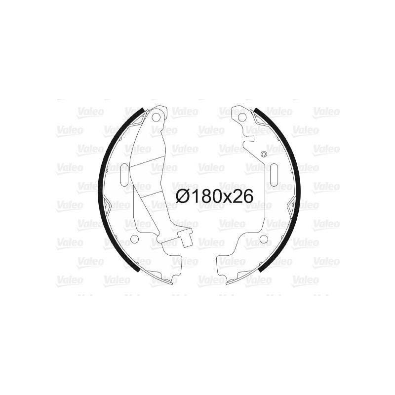 Jeu de mâchoires de frein VALEO