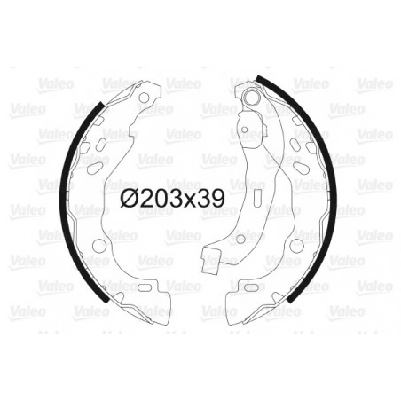 Jeu de mâchoires de frein...