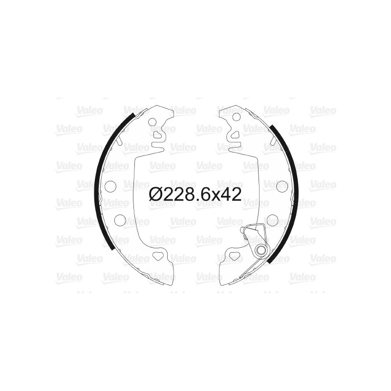 Jeu de mâchoires de frein VALEO