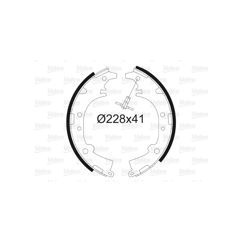 Jeu de mâchoires de frein VALEO