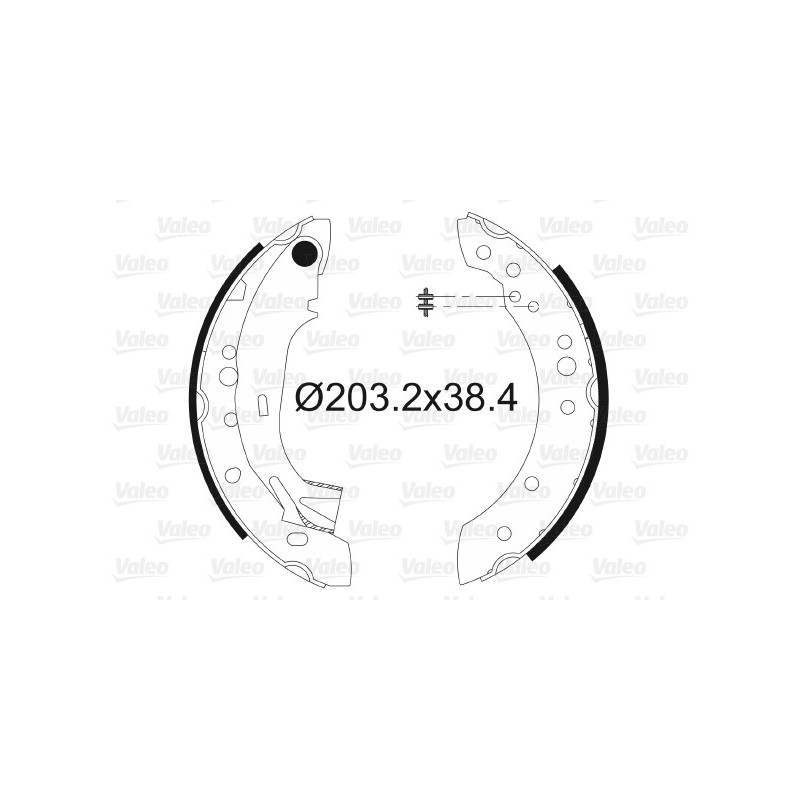 Jeu de mâchoires de frein VALEO