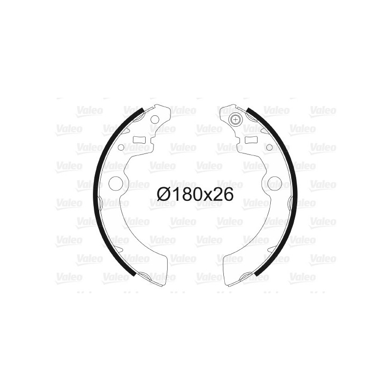 Jeu de mâchoires de frein VALEO