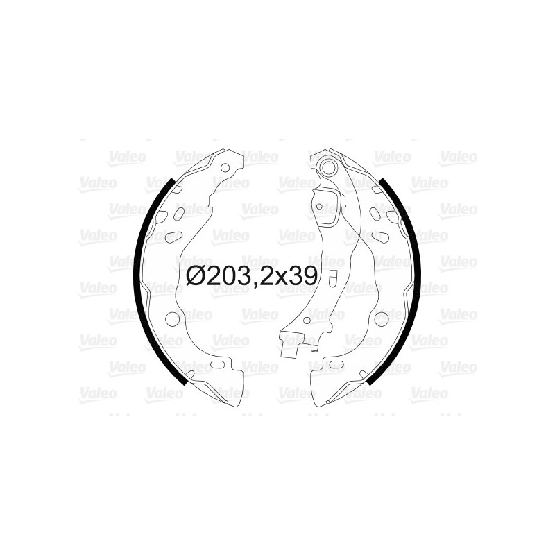 Jeu de mâchoires de frein VALEO