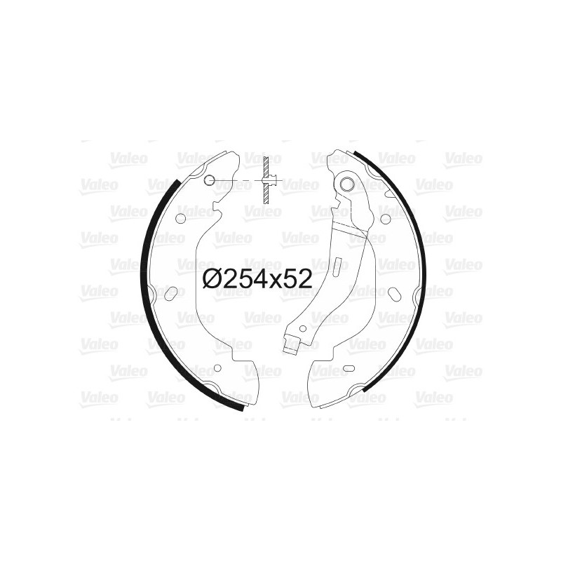 Jeu de mâchoires de frein VALEO