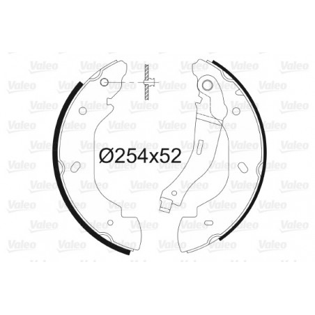 Jeu de mâchoires de frein...