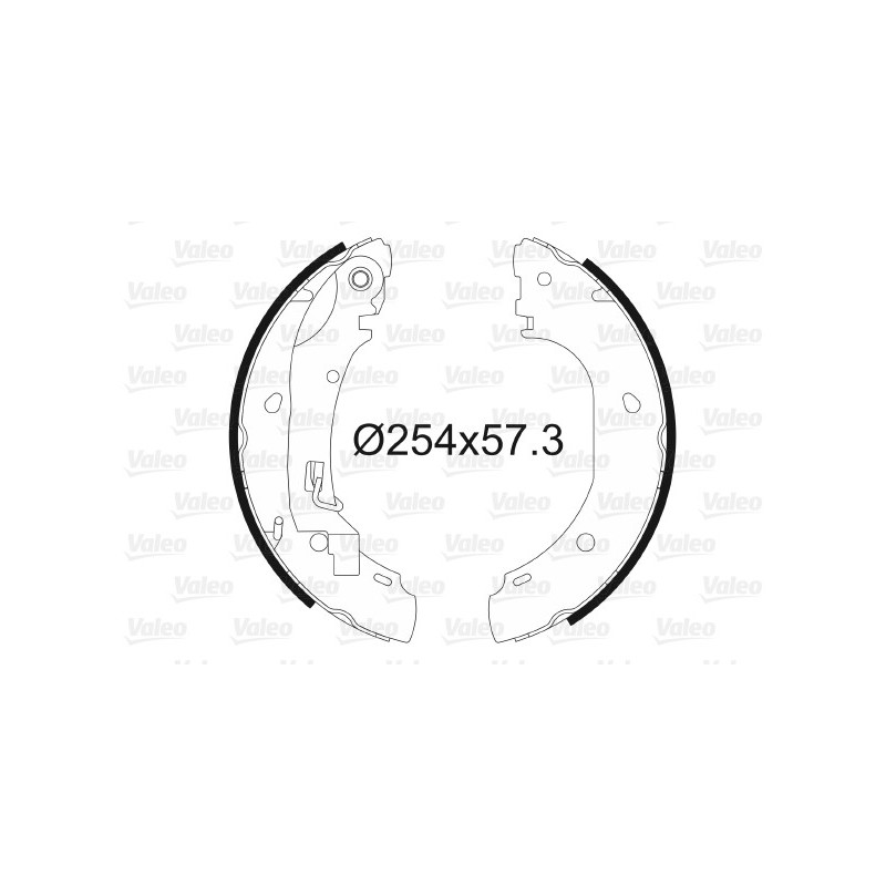 Jeu de mâchoires de frein VALEO