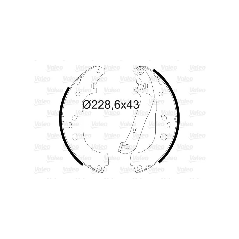 Jeu de mâchoires de frein VALEO