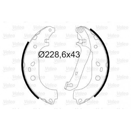 Jeu de mâchoires de frein...