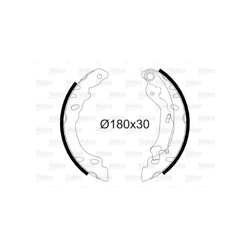 Jeu de mâchoires de frein VALEO