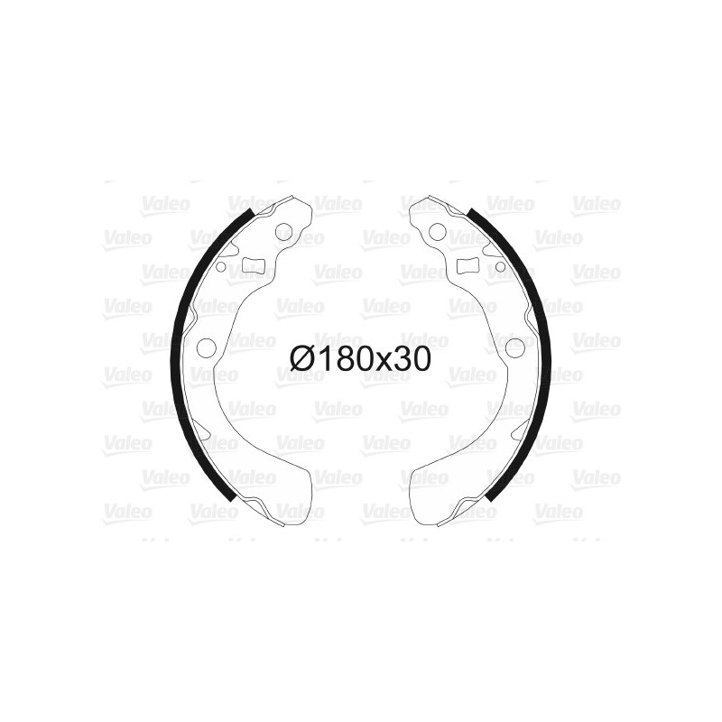 Jeu de mâchoires de frein VALEO