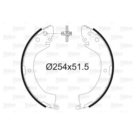 Jeu de mâchoires de frein...