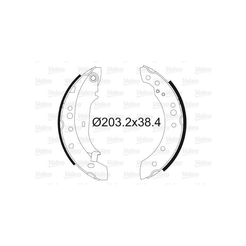 Jeu de mâchoires de frein VALEO