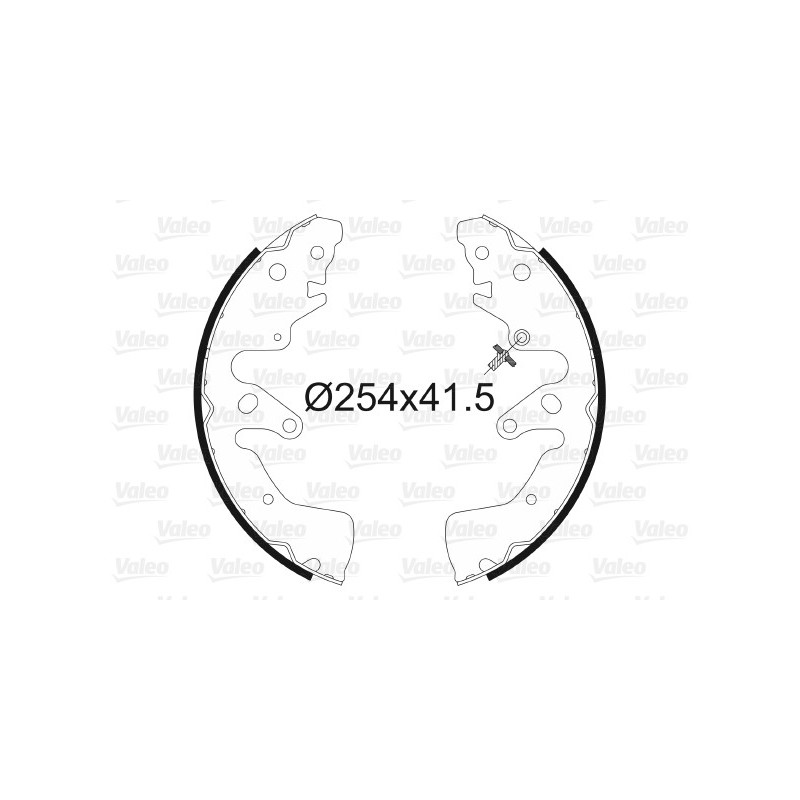 Jeu de mâchoires de frein VALEO