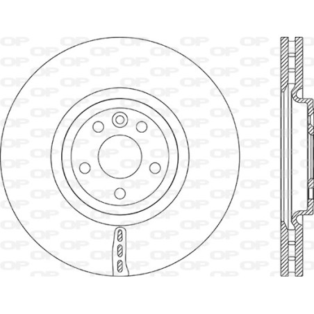 Jeu de 2 disques de frein OPEN PARTS