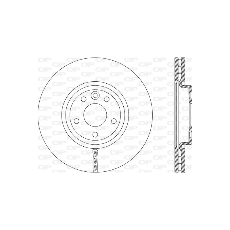 Jeu de 2 disques de frein OPEN PARTS