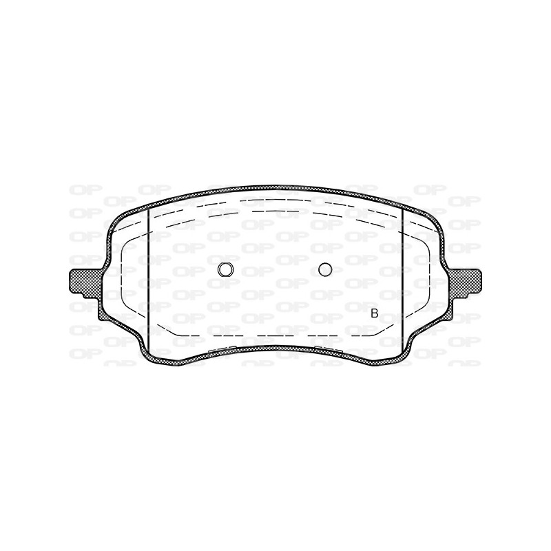 Jeu de quatre plaquettes de frein à disque OPEN PARTS