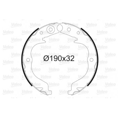 Jeu de mâchoires de frein...