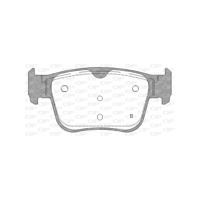 Jeu de quatre plaquettes de frein à disque OPEN PARTS