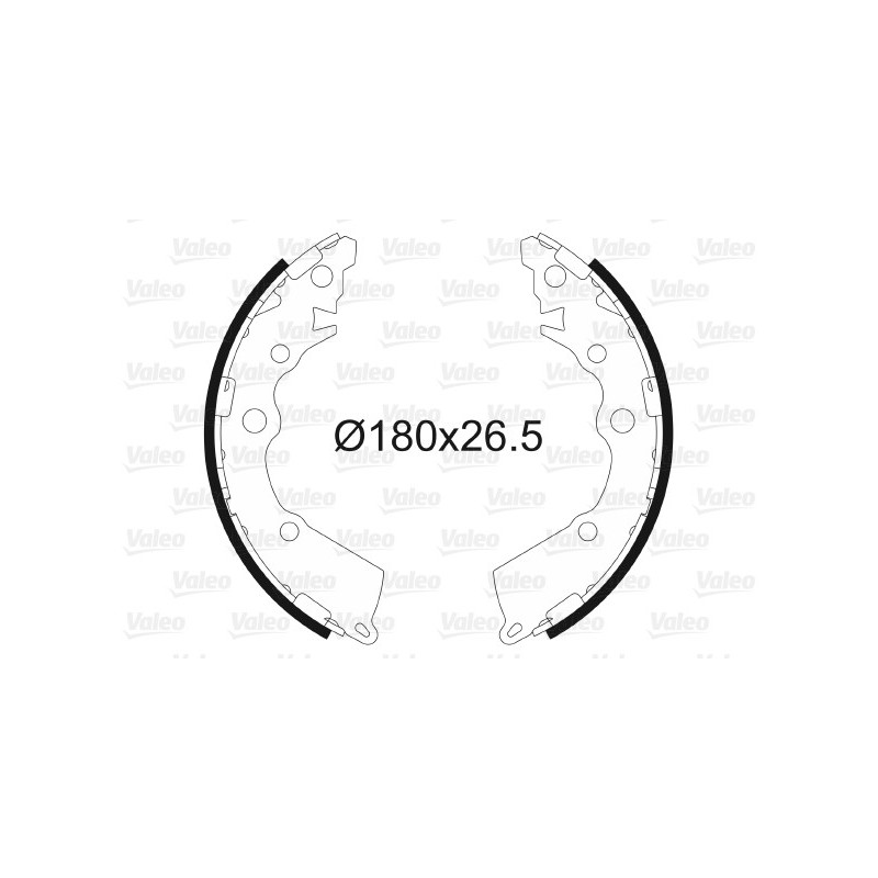 Jeu de mâchoires de frein VALEO