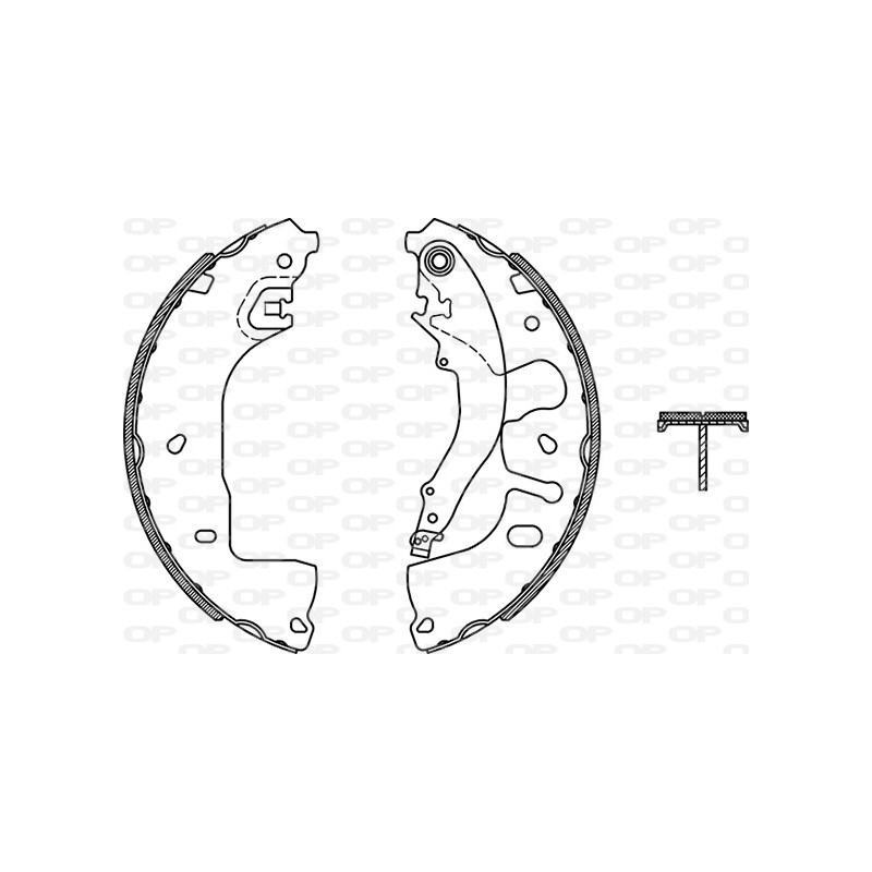 Jeu de mâchoires de frein OPEN PARTS