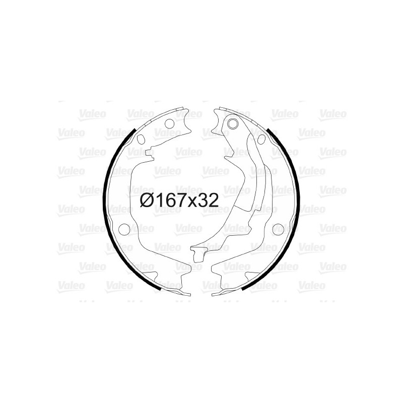 Jeu de mâchoires de frein VALEO