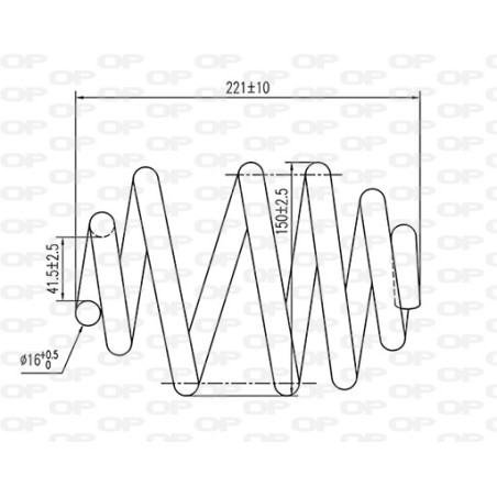Ressort d'amortisseur OPEN PARTS