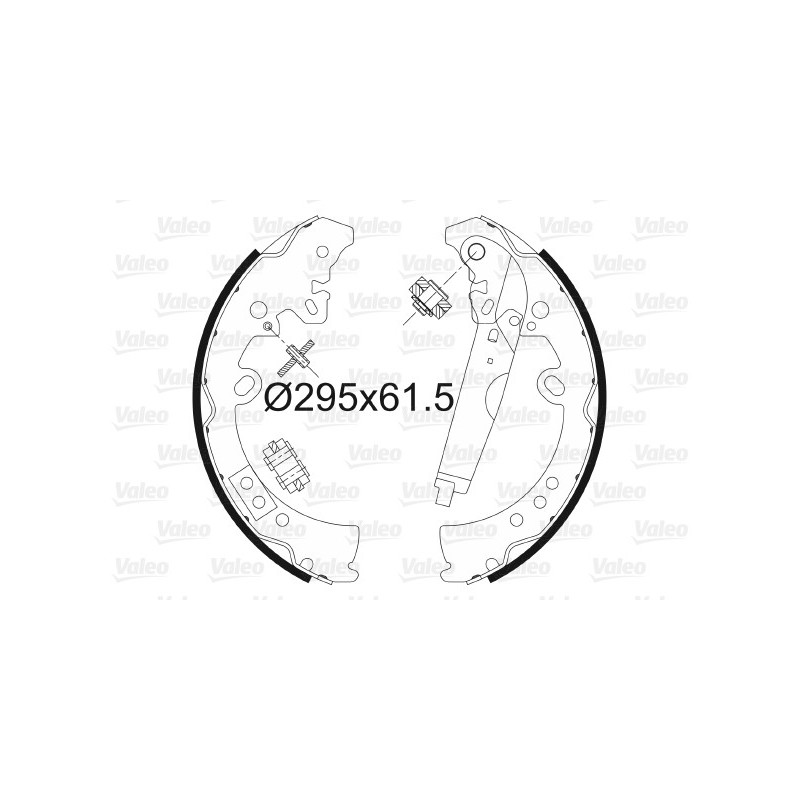 Jeu de mâchoires de frein VALEO