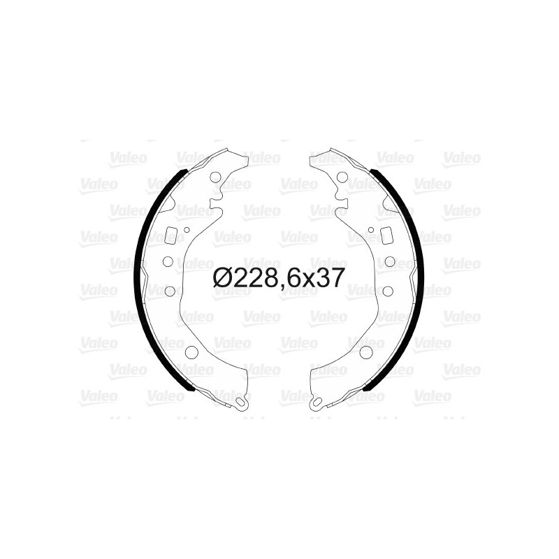 Jeu de mâchoires de frein VALEO