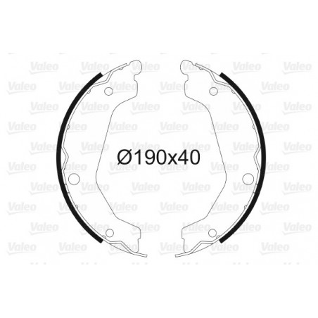 Jeu de mâchoires de frein...