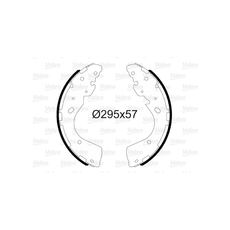 Jeu de mâchoires de frein VALEO