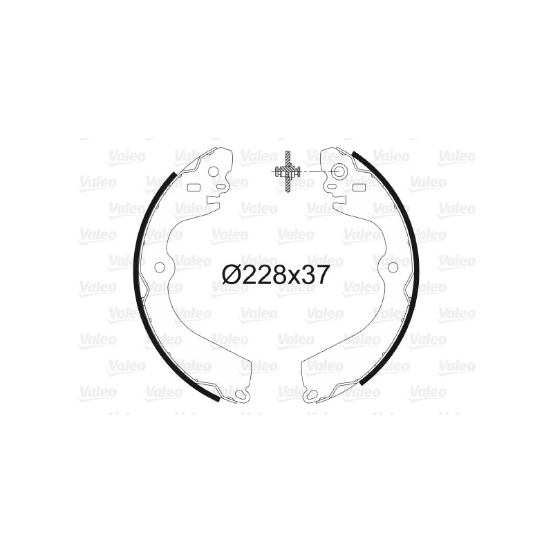 Jeu de mâchoires de frein VALEO