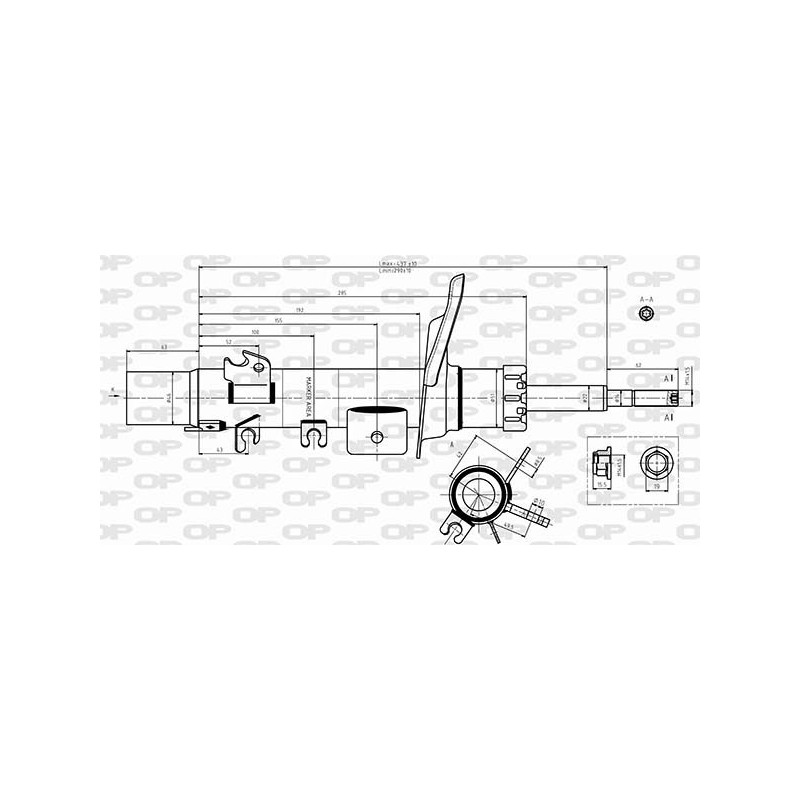 Amortisseur (à l'unité) OPEN PARTS