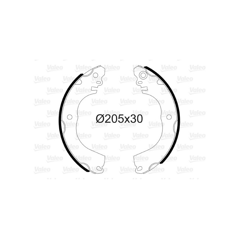 Jeu de mâchoires de frein VALEO